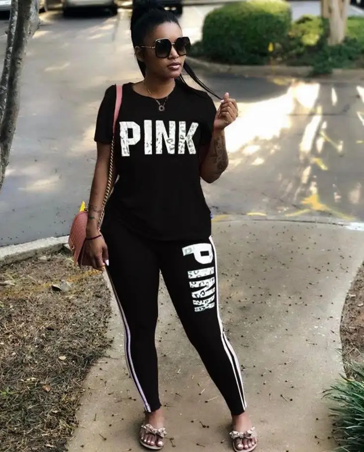pink sweatsuit plus size