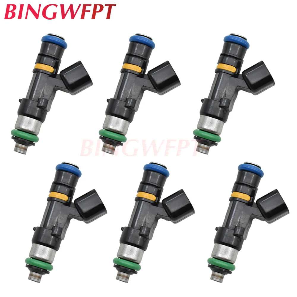 6x Новые Топливные форсунки 1000cc 0280158117 потока совпадают EV14 90lb E85 для Audi A4 TT Golf Passat 1,8 T клапаны сопла