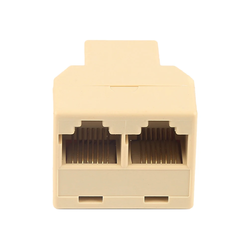 

1PCs RJ45 Splitter Adapter 1 to 2 Socket 3 Ports Cable Connector Ethernet Network for PC Laptop Protable Computer Accessories