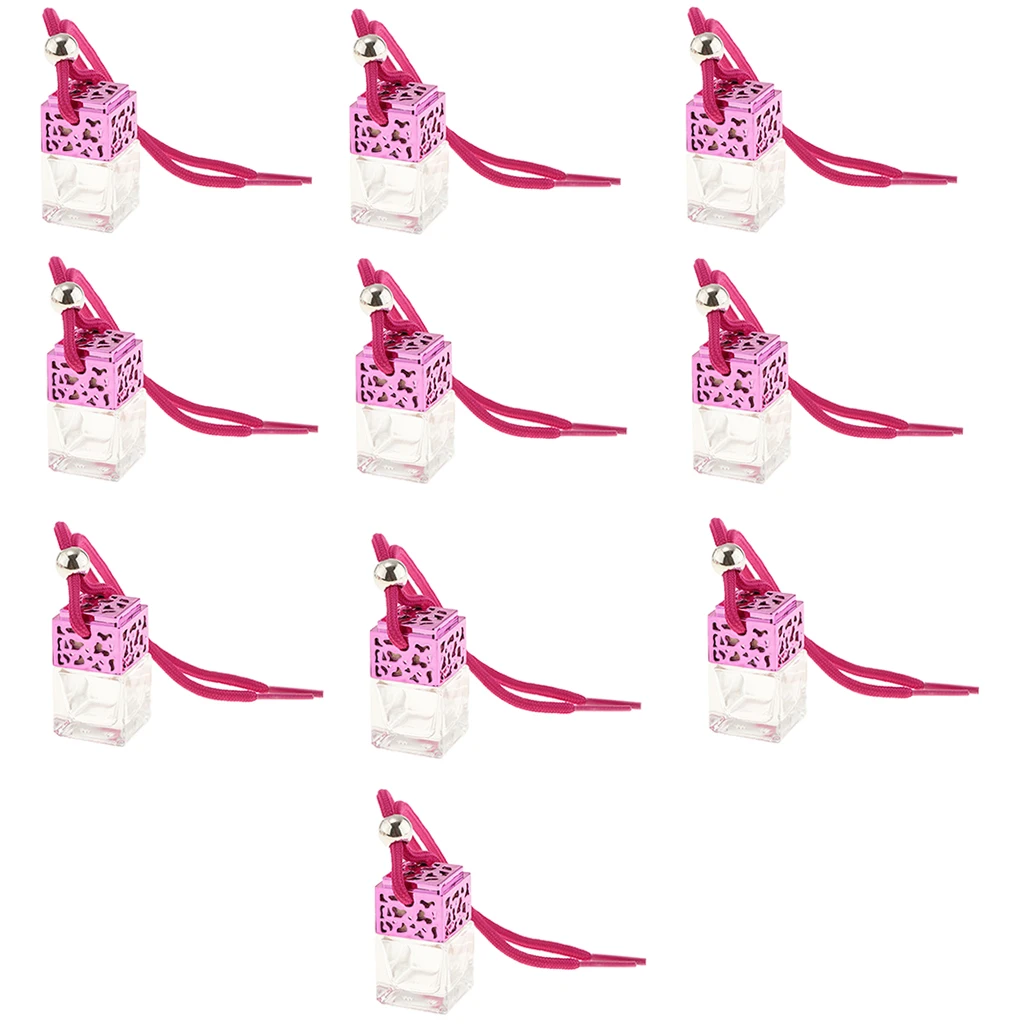 10x Refillable Perfume Empty Bottle Car Hanging Pendant Air Freshener Mini Diffuser