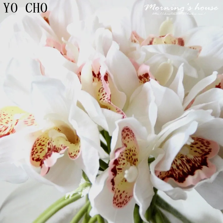 9 цветов, искусственная Орхидея, скрапбукинг, цветы для свадьбы, свадебные, для дома, свадебные, вечерние, декор для сада
