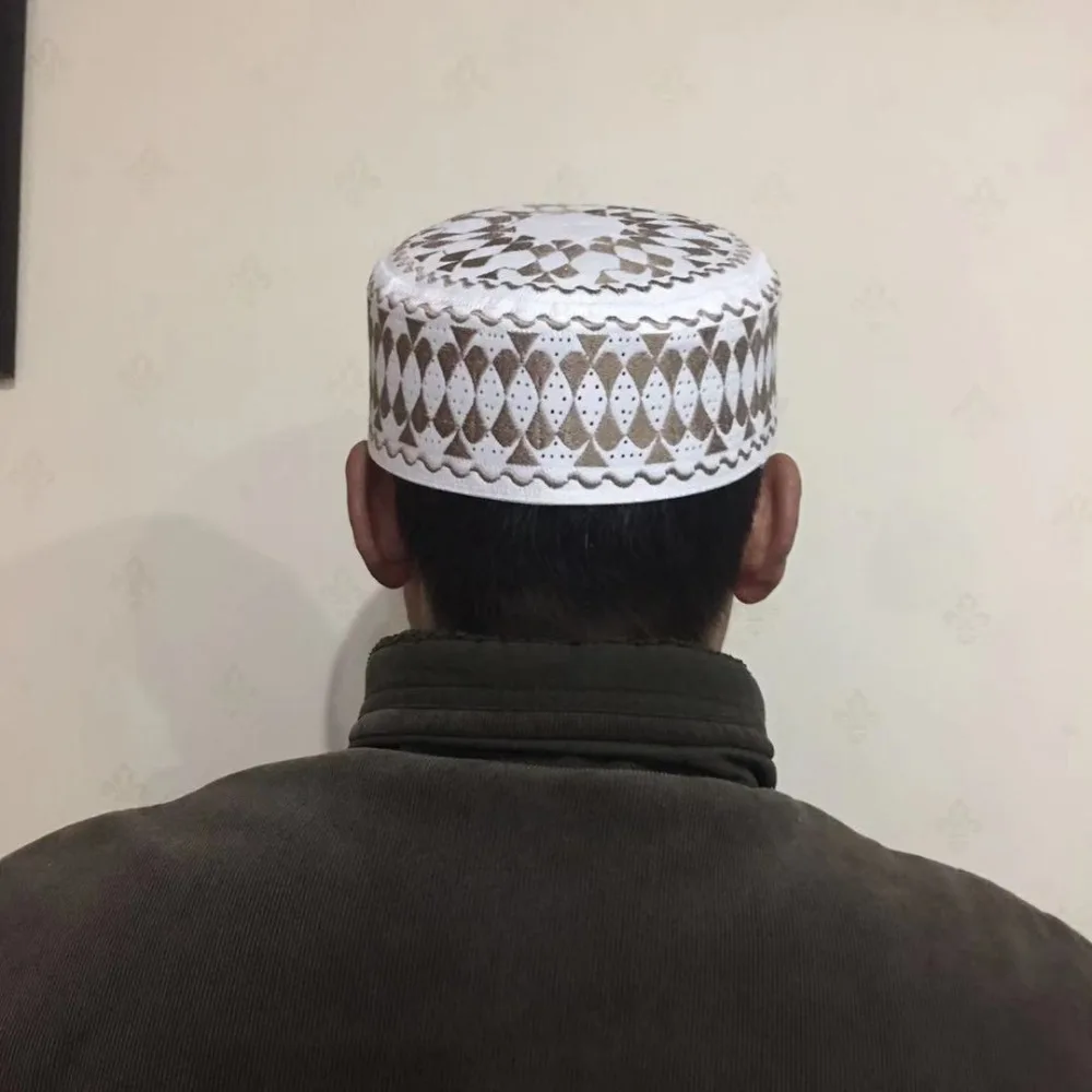 Мусульманская Кепка шапки арабские мужские молитва ислам Египетский Kufi Topi Мужские аксессуары Саудовская Аравия африканские головные уборы коричневые шляпы