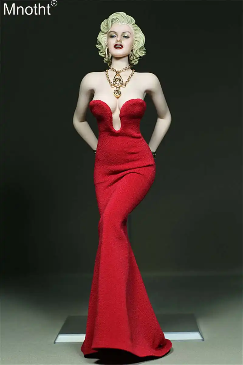 1pc 1//6 Evening Long Dress for Hot Toys 12in Female Action Figure Accs