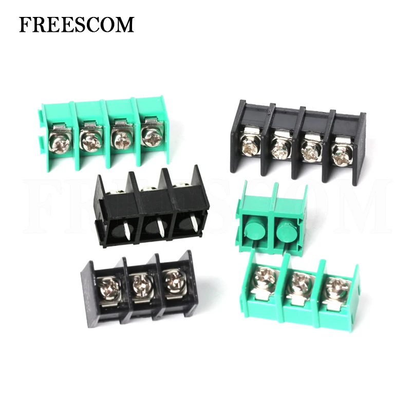 

10pcs KF7.62 2P 3P 4P 7.62mm Pitch Pcb Screw Block Splice Connector Terminal KF7.62 2pin 3pin 4pin Green and Black