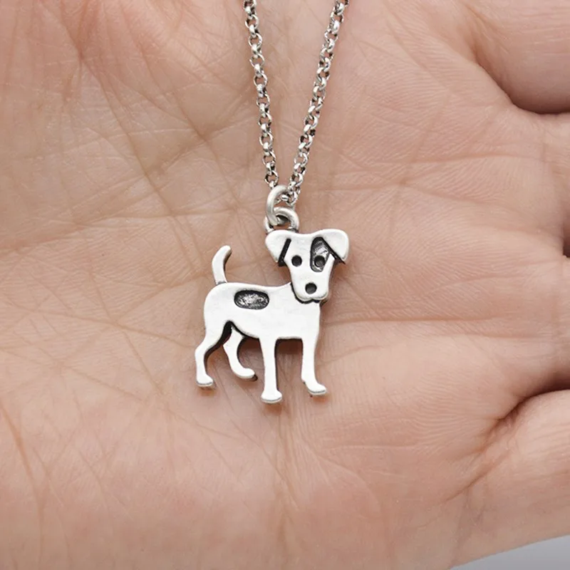Dog Crystal Necklace Pendant Jack Russel Exceptional Gift Collection