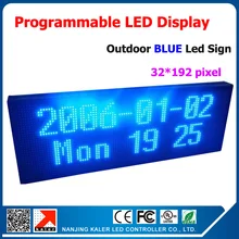 Store Advertising Led Sign led board display Programmable Message Sign Moving Scrolling LED Display Board Blue Color 40*104cm