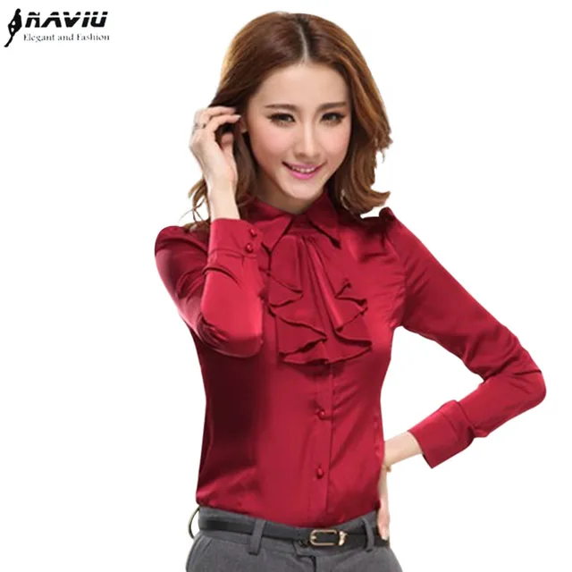 2016 winter fashion basic shirt plus size women clothing long sleeve ...