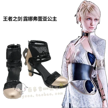 

[STOCK] 2018 Anime Final Fantasy FF15 Lunafrena Nox Fleuret High Heel Shoes Highly Reductive Cosplay Prop For Halloween FreeShip