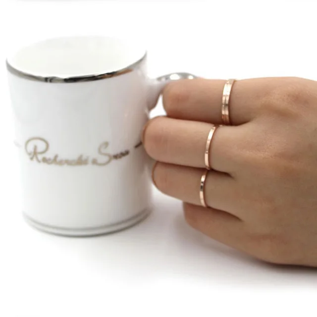 hot sale simple new design female ring cute thin forefinger tail rose gold ring hot sale simple new design female ring cute thin forefinger tail rose gold ring
