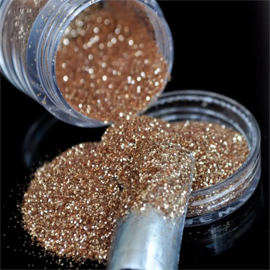 

0.2mm Spackly Bling Light Golden Shining Nail Glitter Dust Powder for Nails Art DIY Decoration Crafts N45