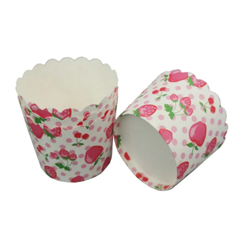 

Strawberry Pattern Cupcake Wrapper Paper Oilproof Muffin Cupcake Paper Cups Caissettes Cupcake Wrapper Liner Baking Cup Cases