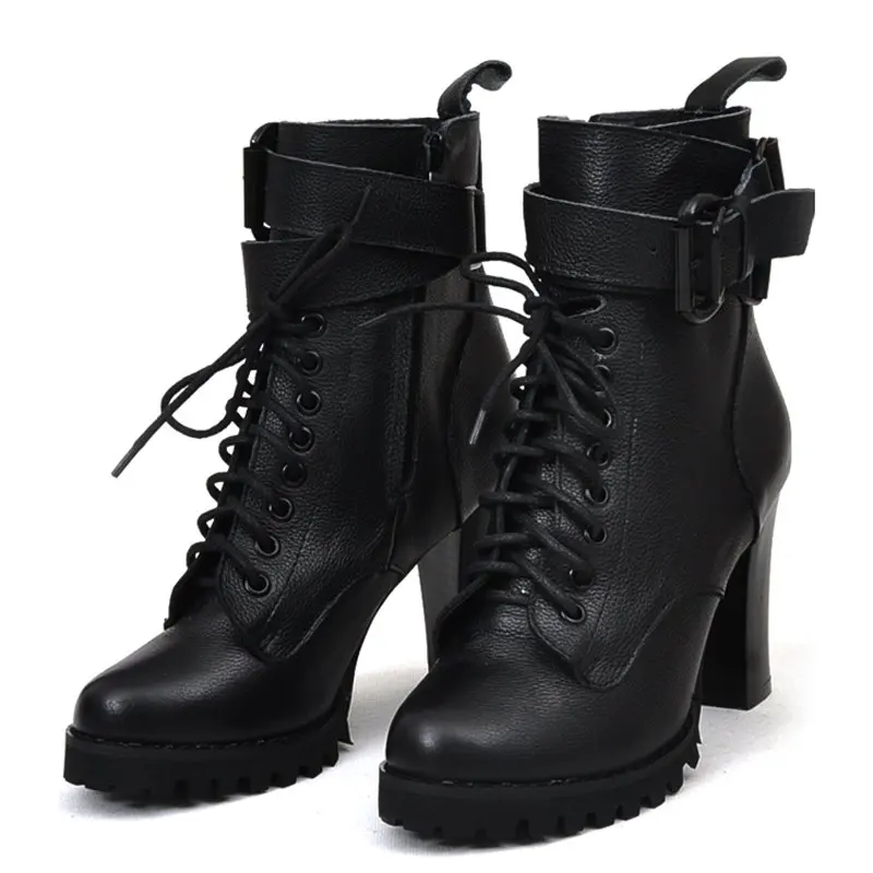 heeled motorcycle boots