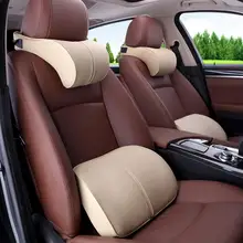 Подголовник автомобиля Поддержка спинки подушка талии поддержка искусственная кожа Ортопедическая подушка поясничная поддержка авто подушка Автомобильная подушка для отдыха