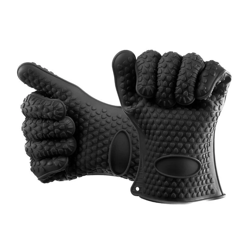 

Oven Mitts Baking Gloves Heat Resistant Silicone Glove Thick Silicon Kitchen Barbecue Oven Cooking Glove BBQ Grill Glove