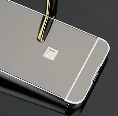 Металлический Чехол-светильник для Xiaomi Redmi 5 Plus Ultra с рамкой из алюминиевого сплава, зеркальный чехол для Xiaomi Redmi Примечание 5A Pro Prime - Цвет: Серый