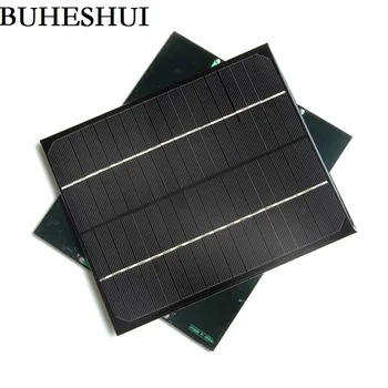 

BUHESHUI 6W 18V Monocrystalline Solar Panel Mini Solar Cell Panel Module DIY Solar Charger For 12V Battery 2pcs Free Shipping