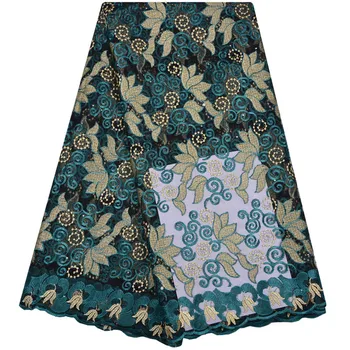 

African Lace Fabric 2018 High Quality Nigerian Lace Fabrics Tissu Africain Guipure Embroidery French Tulle Lace Fabric S1179