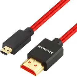 Micro HDMI к HDMI кабель высокой скорости HDTV HDMI к Micro HDMI кабель Поддержка Ethernet 3D 4 К аудио возврат для планшета камеры GoPro