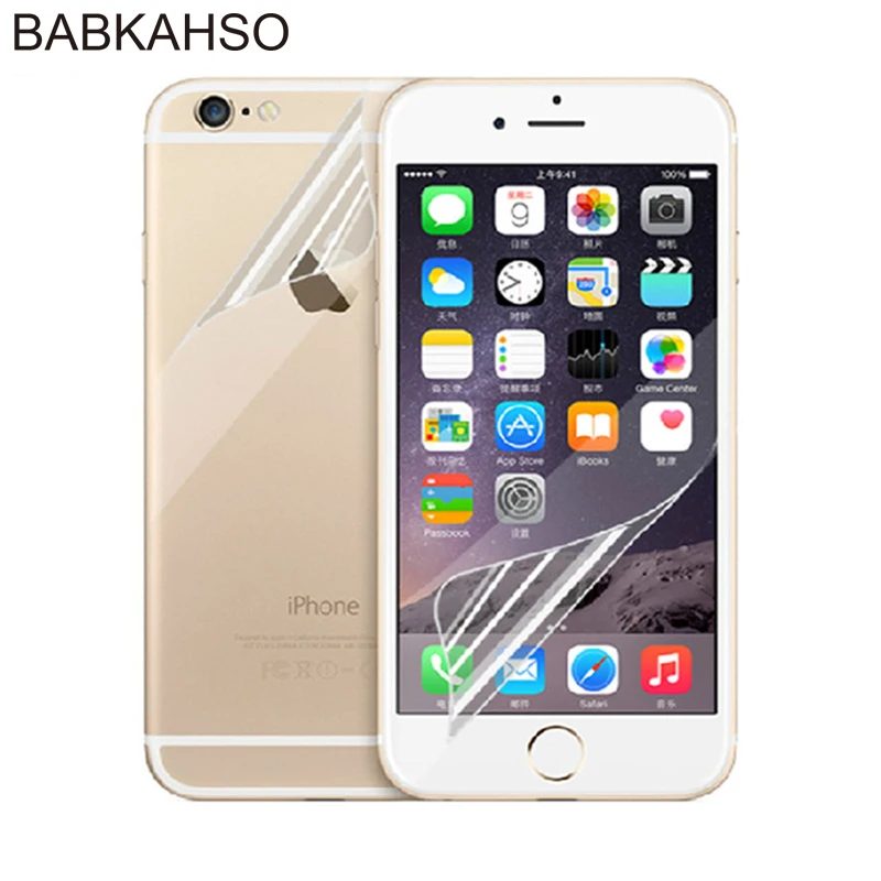 

(Front + back) Matte/Clear Anti Glare screen protector for iPhone 6 6S screen protective film screen guard+cleaning cloth gift