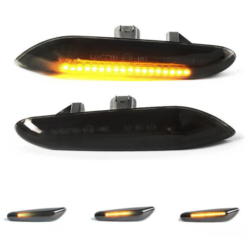 

2pcs Dynamic LED Side Marker Light Cars Turn Signal Light for BMW E81 E87 E82 E88 E92 E93 E90 E91 E46 X3 X1 Amber