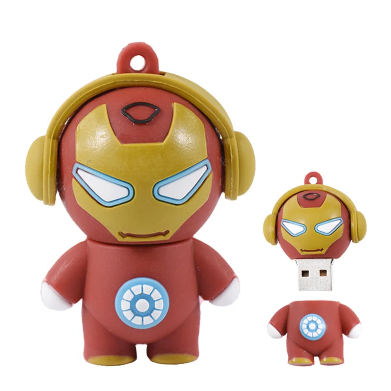 Cartoon Super Heros Pendrives Iron Man USB Flash Drive 8G 16GB 32GB 64G Flash Memory Stick Pen drive Captain America shield gift Cartoon Super Heros Pendrives Iron Man USB Flash Drive 8G 16GB 32GB 64G Flash Memory Stick Pen drive Captain America shield gift