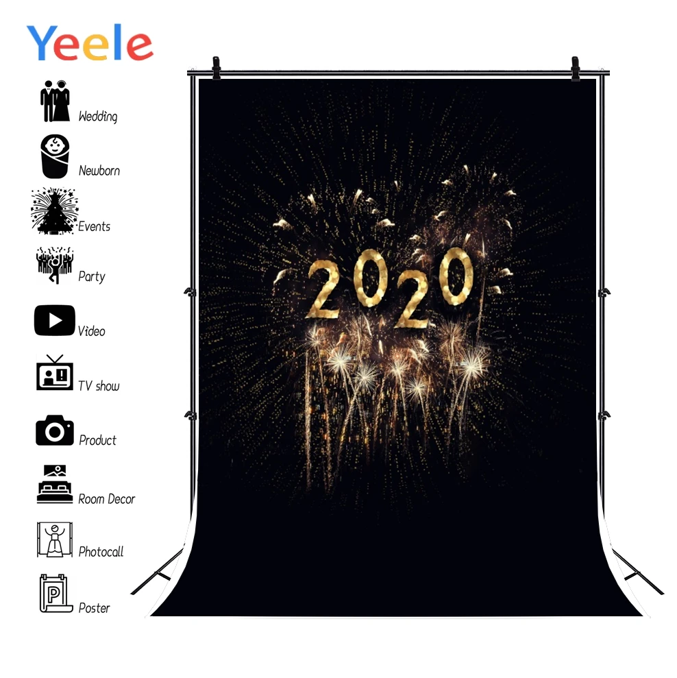 Yeele Love Fireworks New Year Photography Backdrops Christmas Professional Photographic Backgrounds For The Photo Studio