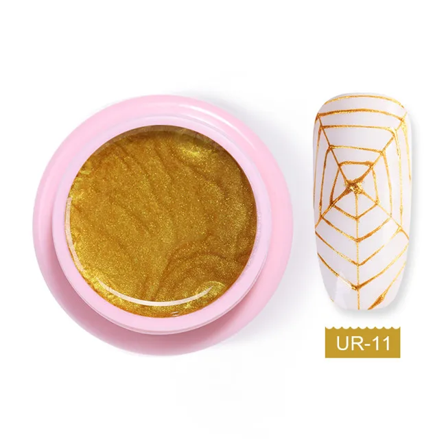 5ml Spider Gel 11 Ur Sugar 7 мл Блестящий Гель-лак для ногтей с пауком проволочный эластичный рисунок УФ-гель впитывающий вытягивающий Шелковый лак для ногтей с пауком - Цвет: 5ml Spider Gel 11