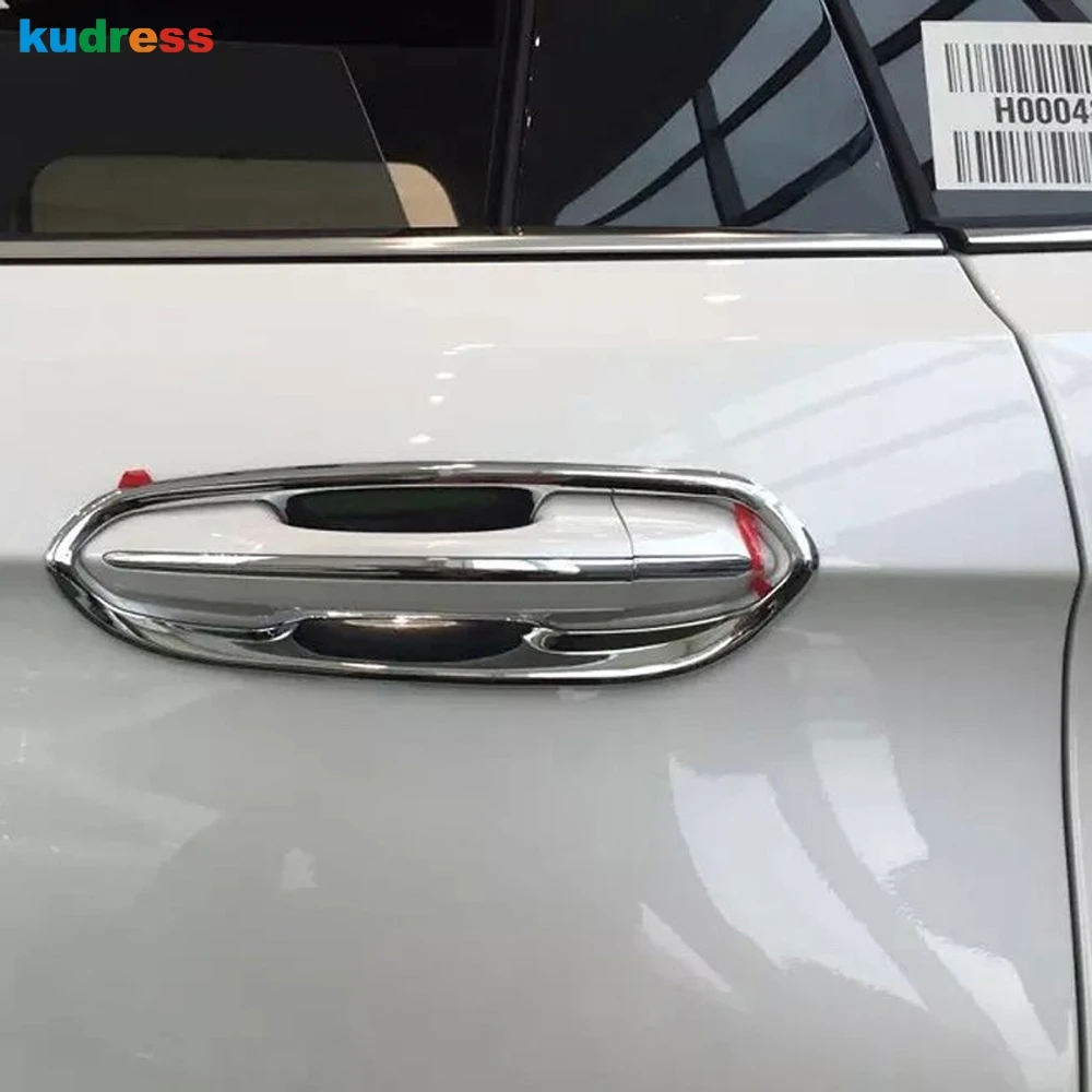 For Ford Edge 2015 2016 ABS Chrome Shiny Outer Side Door Handle Bowls Covers Cup Car Moldings Exterior Automobile Parts 8pcs For Ford Edge 2015 2016 ABS Chrome Shiny Outer Side Door Handle Bowls Covers Cup Car Moldings Exterior Automobile Parts 8pcs
