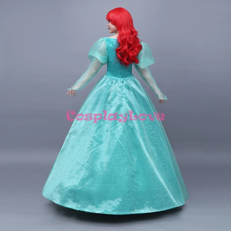 CosplayLove The Mermaid Ariel Princess Dress Green The Mermaid Dress Ariel Cosplay Costume Custom Made For Adult Kid Women (4)