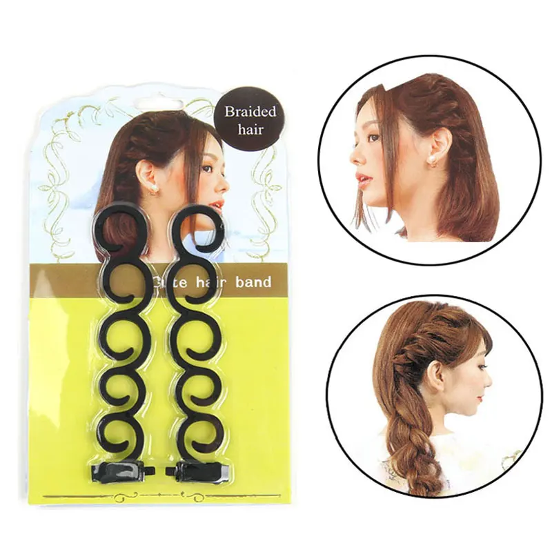 

M MISM 2pcs Elegant Women Multi Function Hair Styling Tools Bridal Wedding Braiding DIY Bun Maker Hair Accessories Hair Dish