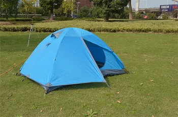 

2 Person 210*140*110cm Aluminium pole Double Layer 2 doors Outdoor Camping Hike Travel Waterproof Tents