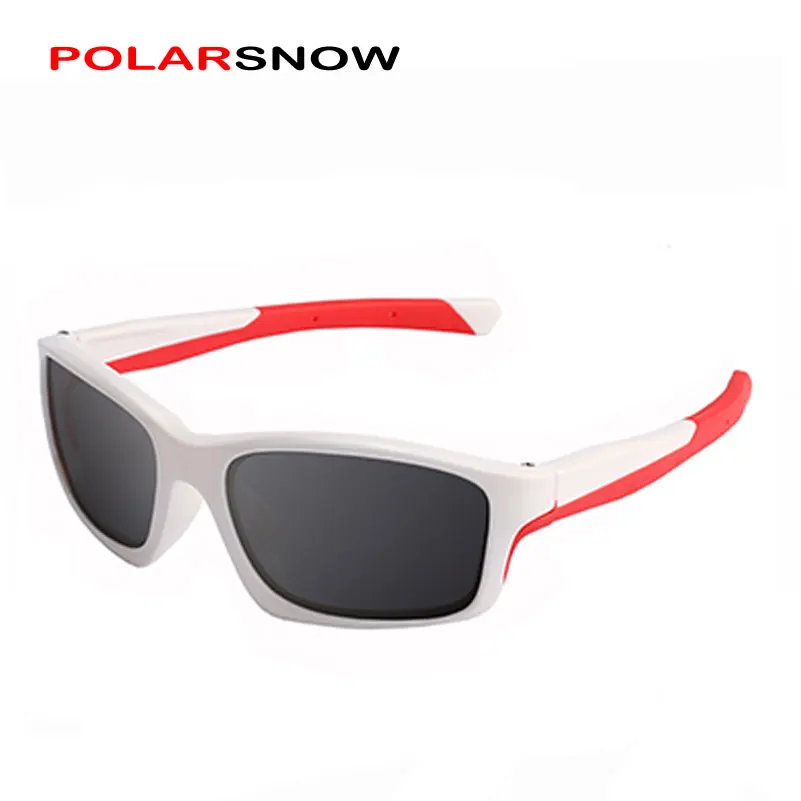 

POLARSNOW 2019 Brand Kids Polarized Sunglasses High Quality Fashion Baby Rubber Shades Children Sun Glasses 3-12 years