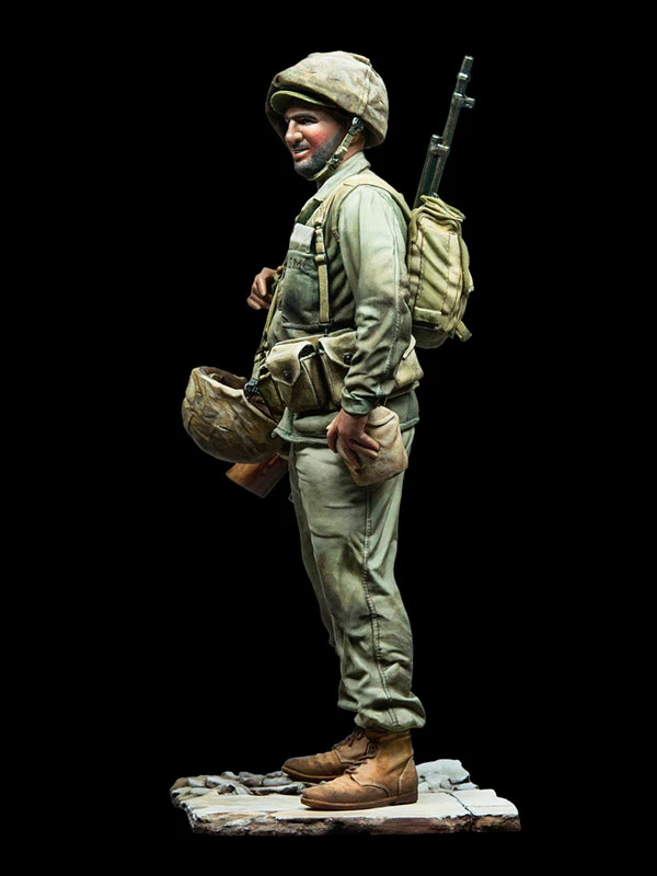 Новинка несобранный полимерный солдат 1/35 США (с основанием) набор игрушек из