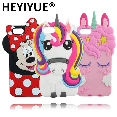 

For Huawei Honor 7A DUA-L22 Russian Version 5.45" Unicorn Minnie Mouse Cat 3D Silicone Back Phone Case Cover