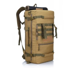 2017 de Los Hombres Táctico Militar Del Morral Del Alpinismo de Camping Mochila de Senderismo de Los Hombres Mochila Mochila de Viaje 50L
