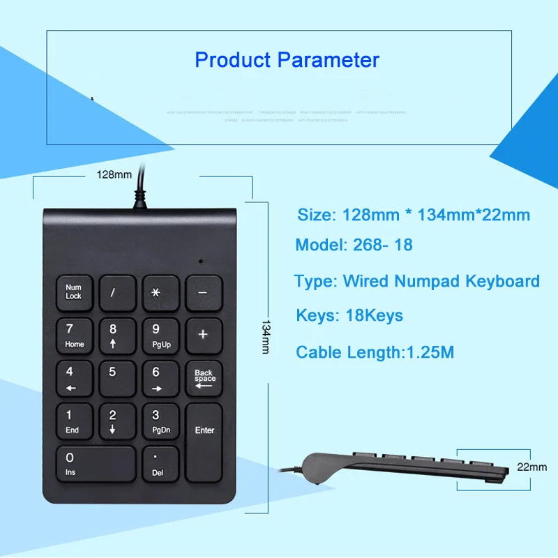 6 Wired Numbic keyboard