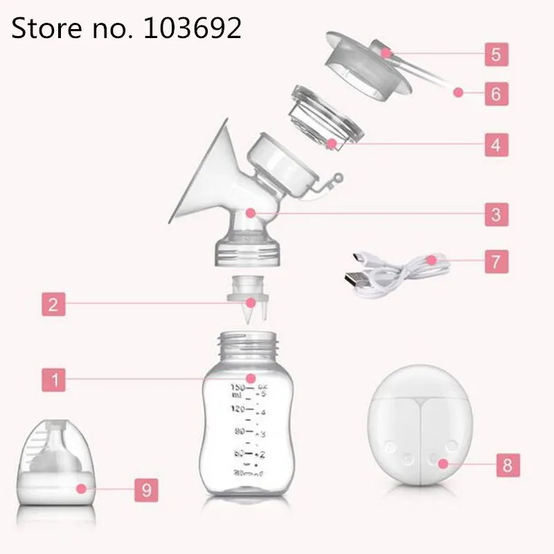 2019 Breast Milk Collector Double Electric Breast Pumps Powerful Nipple Suction USB Electric Breast Pump with Baby Milk Bottle 2019 Breast Milk Collector Double Electric Breast Pumps Powerful Nipple Suction USB Electric Breast Pump with Baby Milk Bottle