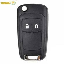 Carcasa de reemplazo para llave de coche, carcasa de 2 botones con tapa remota para Opel, Adam, Astra J, Insignia, Mokka, Zafira C, Corsa, Cascada, Meriva, Karl