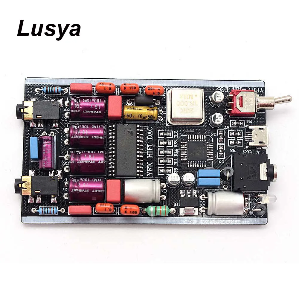 PCM2706 TDA1305 DAC декодер Amp I2S 3 5 мм выход USB Мини Плата декодера|Цифро-аналоговые