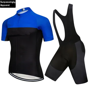 

2019 Pro Summer Tour Spain Cycling Jersey Blue Team Short Sleeve Ropa Ciclismo Maillot Quick Dry Bycicle Clothing 9D Gel Pad