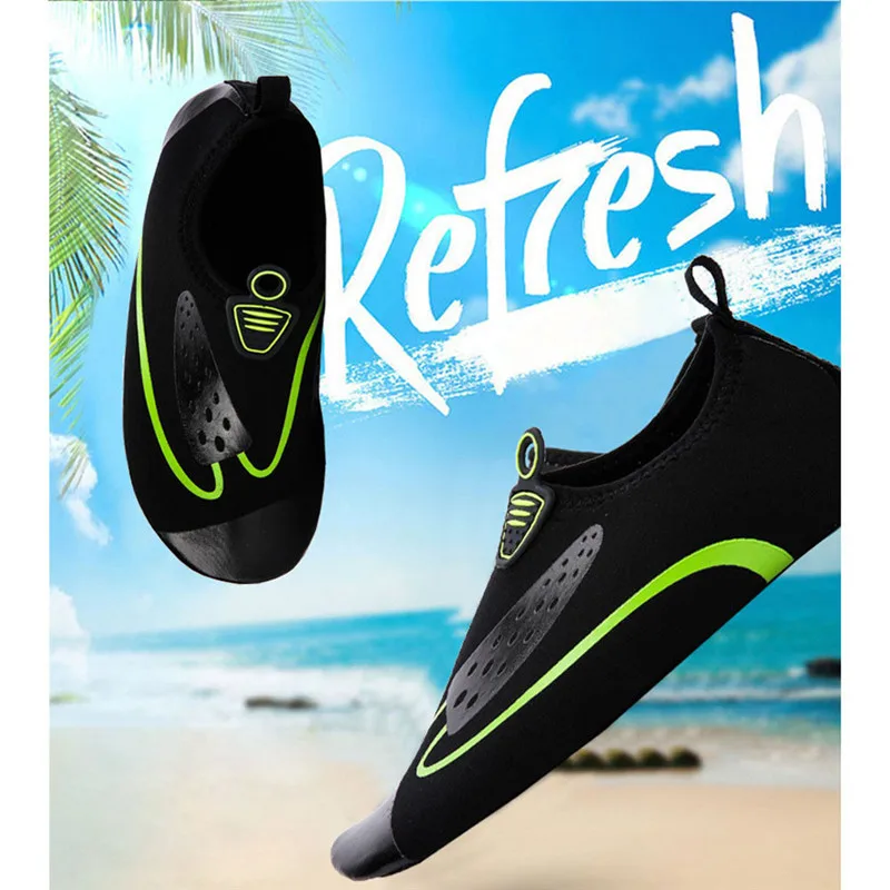 

Unisex Women Men Quick-Dry Water Socks Swim Surf Yoga Sports Skin Shoes Silicone Shoelaces Elastic beach shoessports man 01