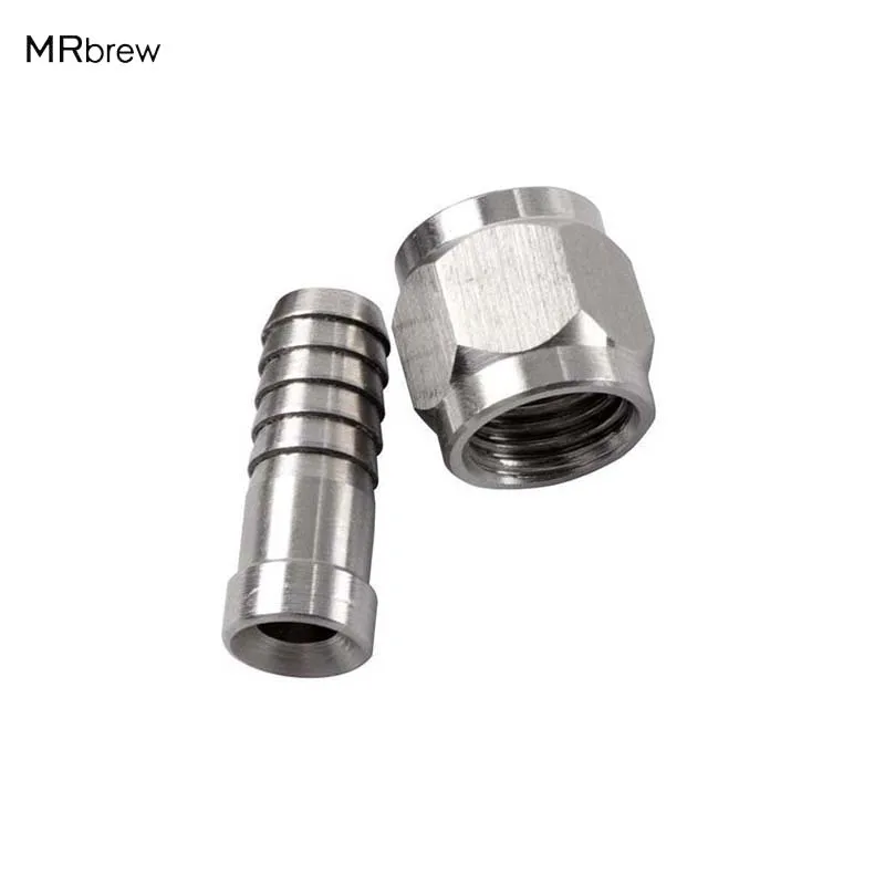 

Home Brewing Stainless Steel Swivel Nut, 1/4" / 5/16'' ID, Ball Lock 1/4'' MFL Disconnect fitting, Quick Connectors fitting