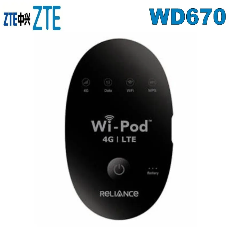 Лот из 1000 шт zte горячая Распродажа 150 Мбит WD670 WI POD Портативный 4G LTE Карманный wifi-роутер