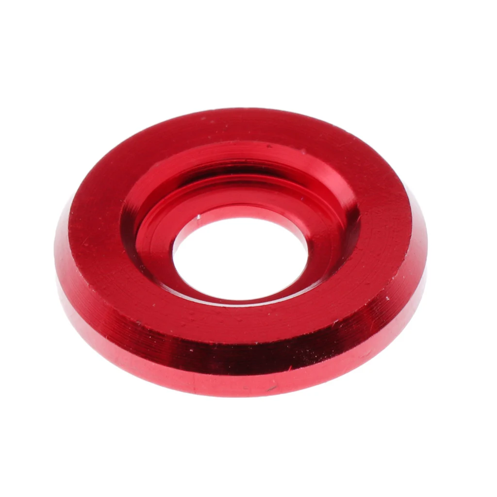 6 Sets Car Aluminum Fender Bumper Washer Bolt Engine Bay Screw Kit High Strength Corrosion Resistant