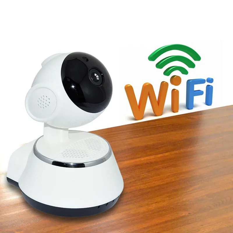 Беспроводная IP камера wifi 720P CCTV домашняя камера безопасности микро SD слот поддержка микрофона и P2P бесплатное приложение ABS пластик