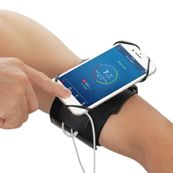 

Convenience Universal Bike Stem Phone Mount Bicycle Handlebar Cell Phone Arm Strap Pouch Exercise Running Workout