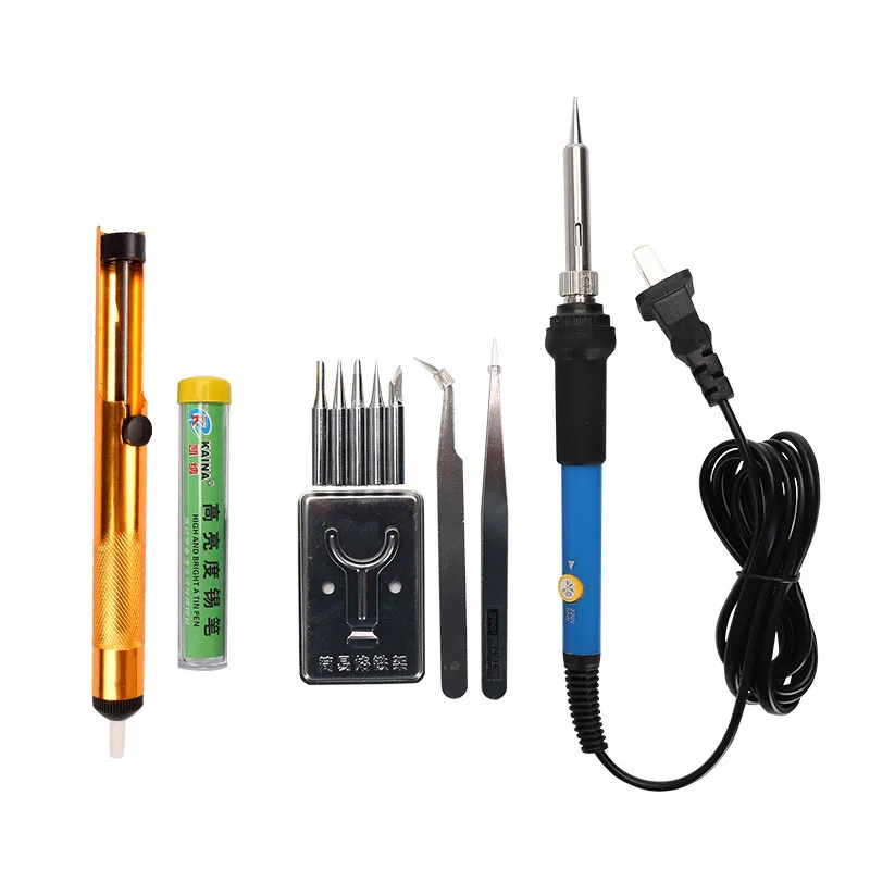 Electric Soldering Irons Welding Soldering Iron Tool With 5pcs Iron Tips Mini Handle Heat Pencil Soldering Iron 60W Tweezers Electric Soldering Irons Welding Soldering Iron Tool With 5pcs Iron Tips Mini Handle Heat Pencil Soldering Iron 60W Tweezers