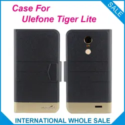 5 цветов Лидер продаж! Ulefone Тигр Lite Дело, высокое качество полный Флип Мода Настроить кожаный Эксклюзив 100% подходящую крышку