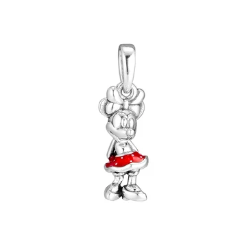 

CKK Silver 925 Jewelry Minnie' s Polka Dots Pendant Charms Beads Fits Original Bracelets Sterling Silver Making