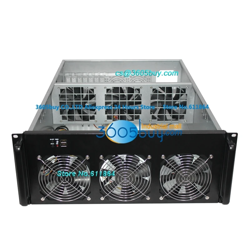 4U chassis, 6 video card chassis multi GPU chassis, multi